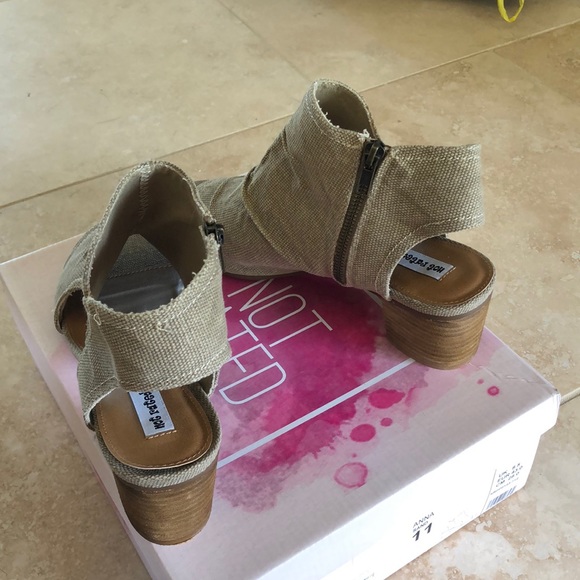 Not Rated Anna Open Toe Bootie - Sand - Picture 4 of 7